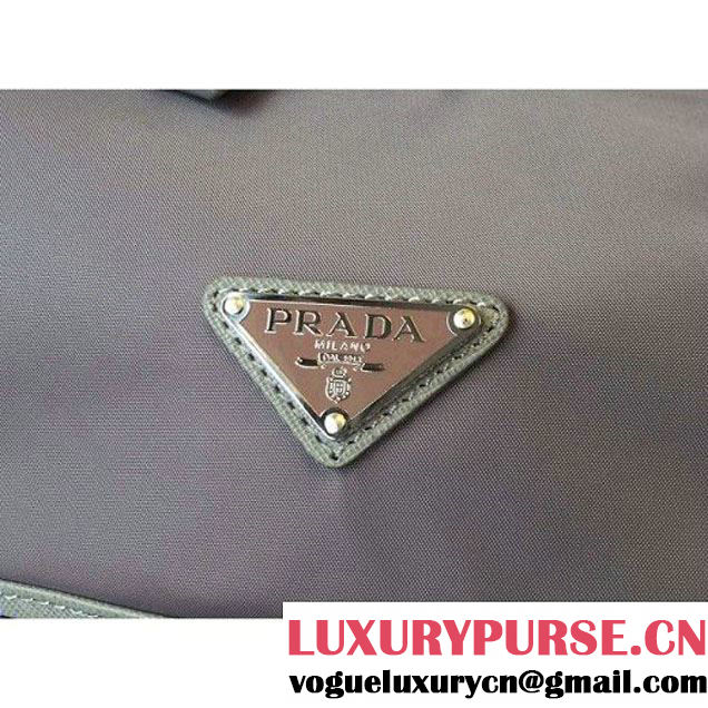 Prada Fabric Backpack 1BZ0039 Gray (2A016-6051605 )