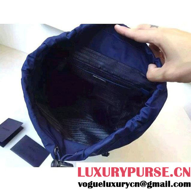 Prada Fabric Backpack 1BZ0039 Blue (2A016-6051606 )