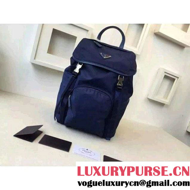 Prada Fabric Backpack 1BZ0039 Blue (2A016-6051606 )