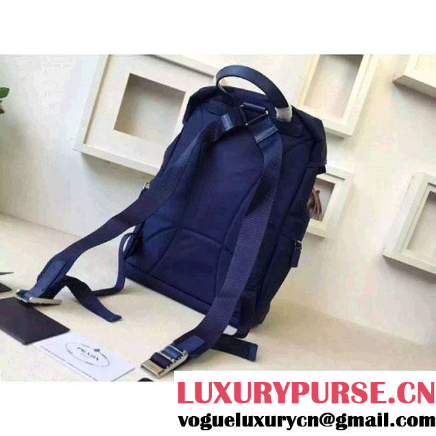 Prada Fabric Backpack 1BZ0039 Blue (2A016-6051606 )