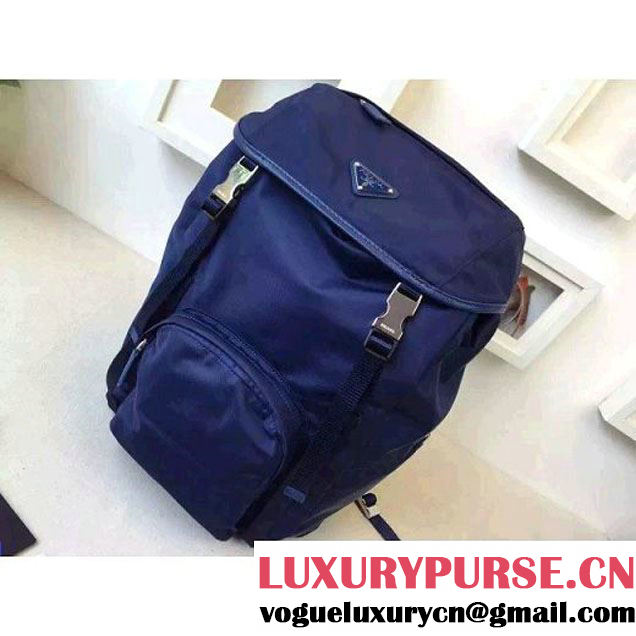 Prada Fabric Backpack 1BZ0039 Blue (2A016-6051606 )