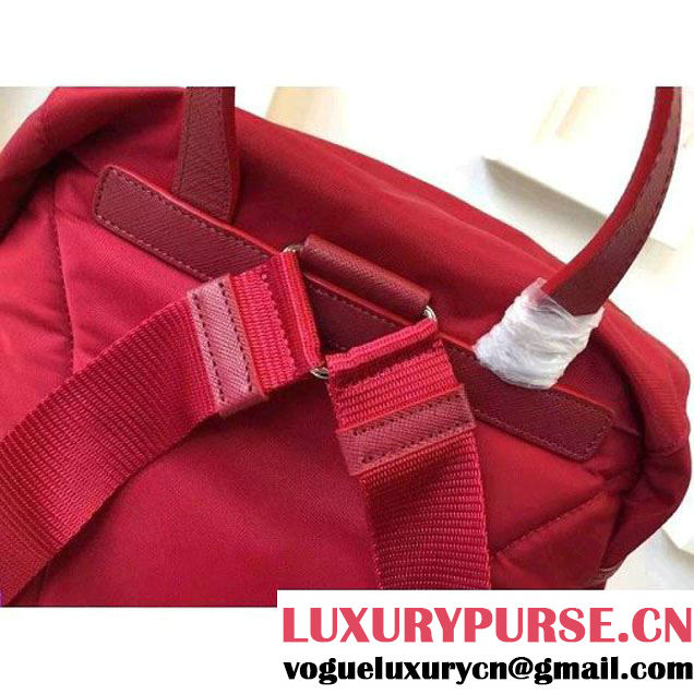 Prada Fabric Backpack 1BZ0039 Red (2A016-6051607 )