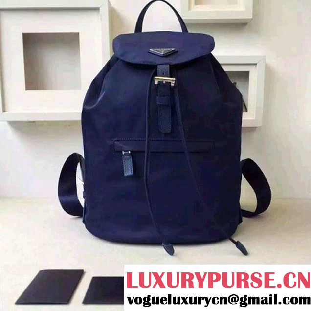 Prada Fabric Backpack 1BZ0032 Blue (2A016-6051610 )