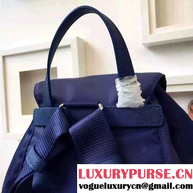Prada Fabric Backpack 1BZ0032 Blue (2A016-6051610 )
