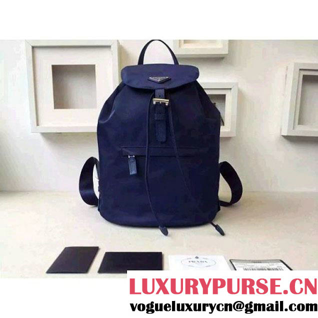 Prada Fabric Backpack 1BZ0032 Blue (2A016-6051610 )
