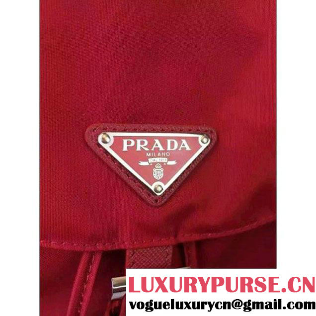 Prada Fabric Backpack 1BZ0032 Red (2A016-6051611 )