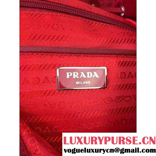 Prada Fabric Backpack 1BZ0032 Red (2A016-6051611 )