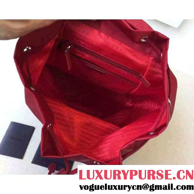 Prada Fabric Backpack 1BZ0032 Red (2A016-6051611 )