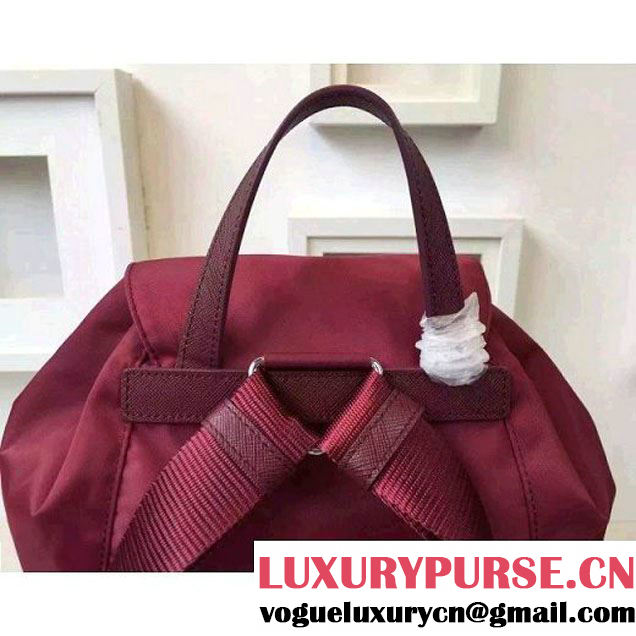 Prada Fabric Backpack 1BZ0032 Burgundy (2A016-6051612 )