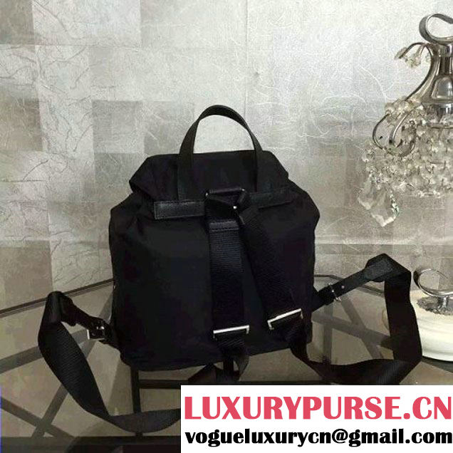 Prada Fabric Robot Backpack 1BZ678 Black (2A137-6060707 )