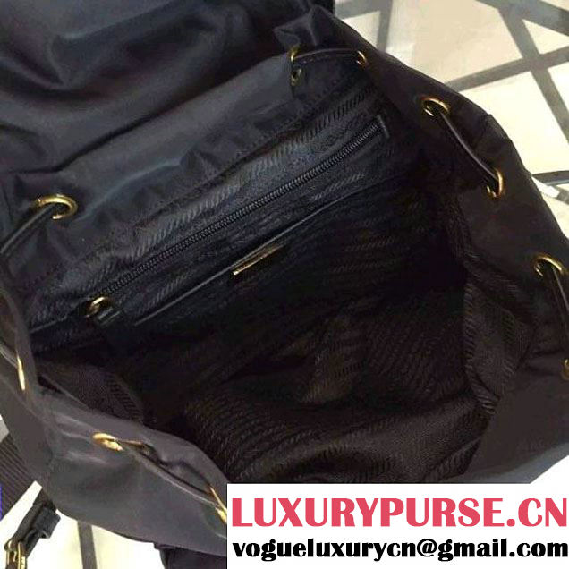 Prada Fabric Robot Backpack 1BZ677 Black (2A137-6060708 )