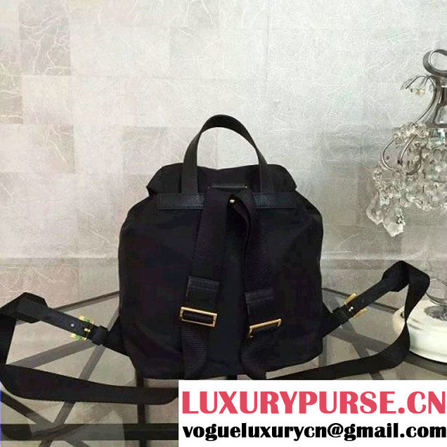 Prada Fabric Robot Backpack 1BZ677 Black (2A137-6060708 )