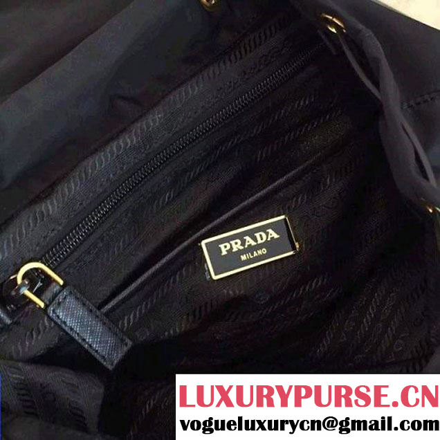 Prada Fabric Robot Backpack 1BZ677 Black (2A137-6060708 )