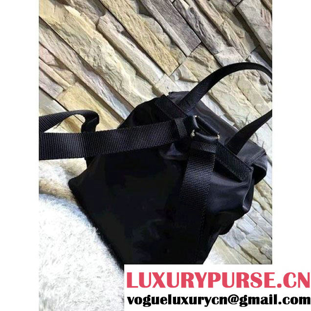 Prada 1BZ677 Fabric Backpack with Robot 2016 (2A016-6072313 )