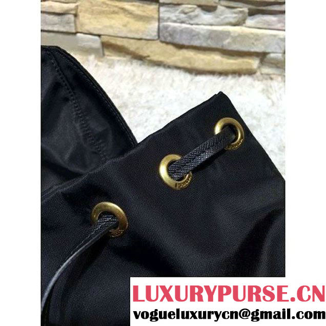 Prada 1BZ677 Fabric Backpack with Robot 2016 (2A016-6072313 )