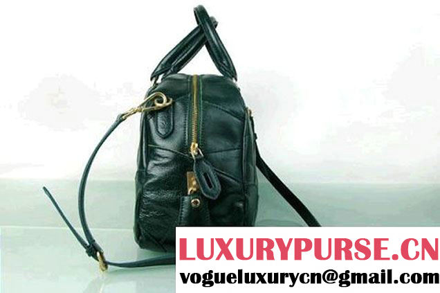 Prada Bowling Bag Bright Leather BL0393 Green  