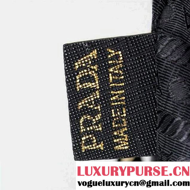 Hot Style Prada Saffiano Lux Calf Leather Top Handle Bag BN0796 Black  