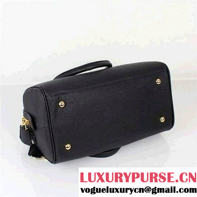 Hot Style Prada Saffiano Lux Calf Leather Top Handle Bag BN0796 Black  