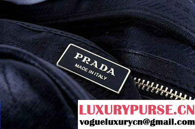 Prada Saffiano Calf Leather Top Handle Bag BL094L Black  