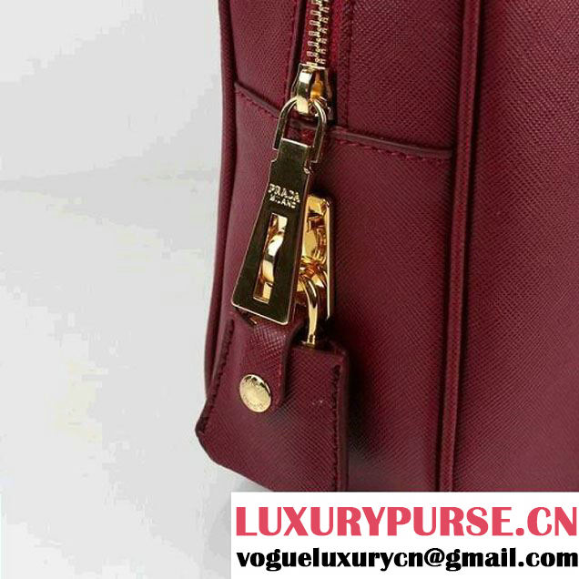Prada BL095F NZV F0403 Top Handle Bag Burgundy  