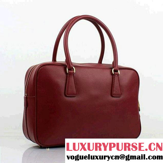Prada BL095F NZV F0403 Top Handle Bag Burgundy  