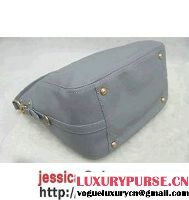 Prada Calfskin Hobo Shoulder Bag Red BR4567 Grey  - $189.00