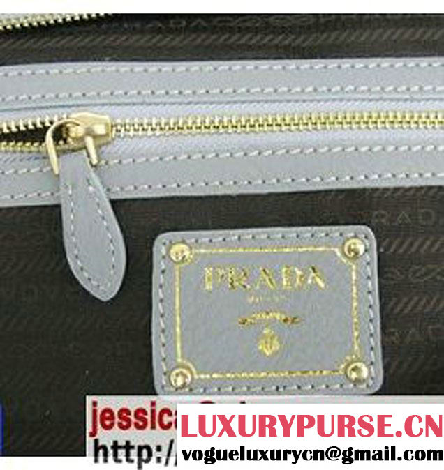 Prada Calfskin Hobo Shoulder Bag Red BR4567 Grey  - $189.00