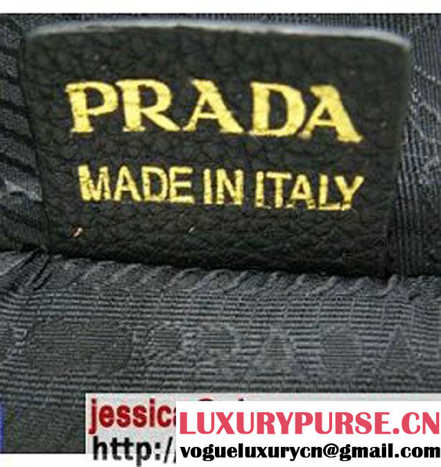 Prada Calfskin Hobo Shoulder Bag Red BR4567 Black  - $189.00