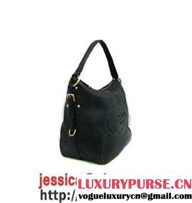 Prada Calfskin Hobo Shoulder Bag Red BR4567 Black  - $189.00