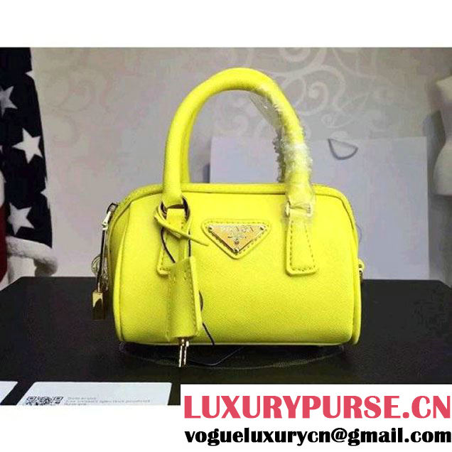 Prada Saffiano Leather Mini-bag Yellow (1A025-042801 )