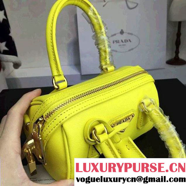 Prada Saffiano Leather Mini-bag Yellow (1A025-042801 )