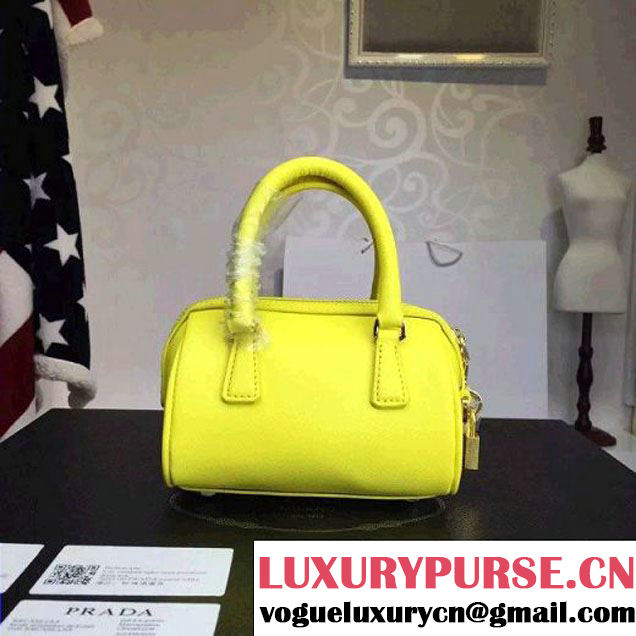 Prada Saffiano Leather Mini-bag Yellow (1A025-042801 )