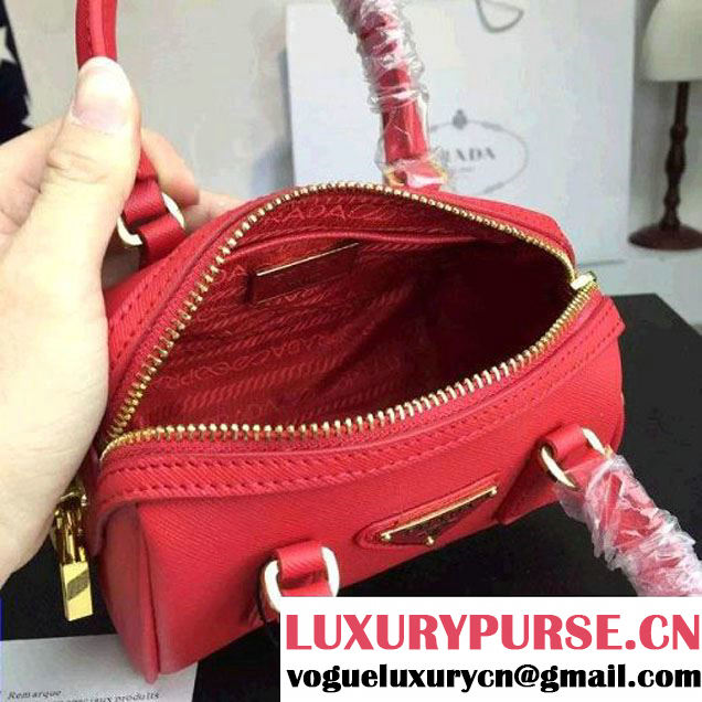 Prada Saffiano Leather Mini-bag Red (1A025-042803 )