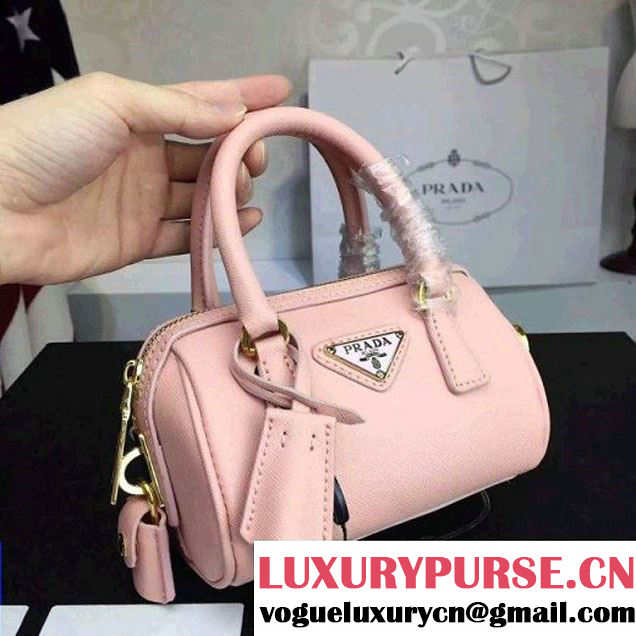 Prada Saffiano Leather Mini-bag Nude Pink (1A025-042804 )