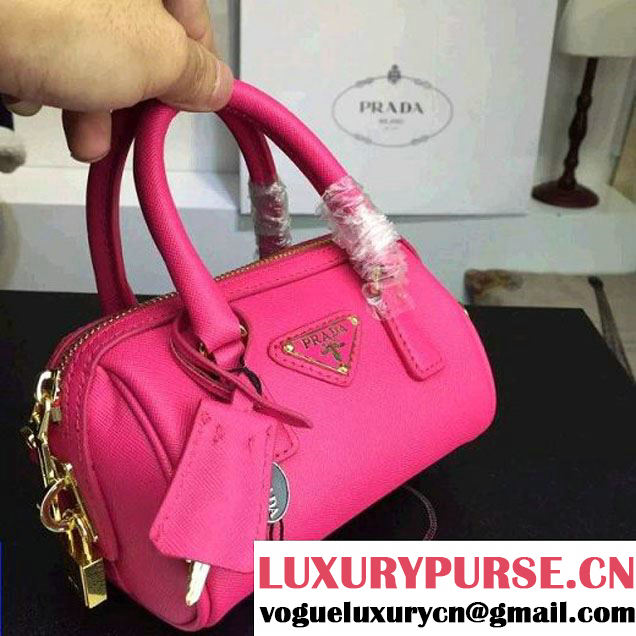 Prada Saffiano Leather Mini-bag Rosy (1A025-042806 )