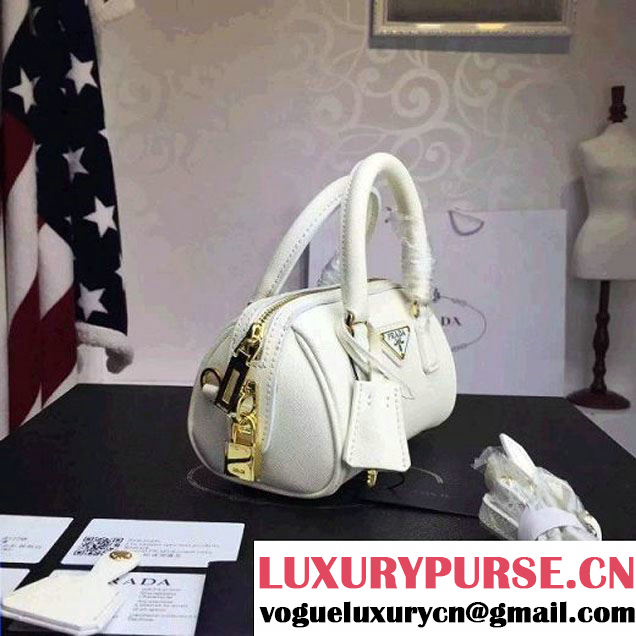 Prada Saffiano Leather Mini-bag White (1A025-042807 )