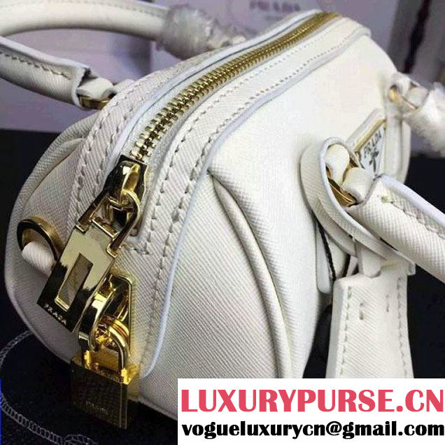 Prada Saffiano Leather Mini-bag White (1A025-042807 )