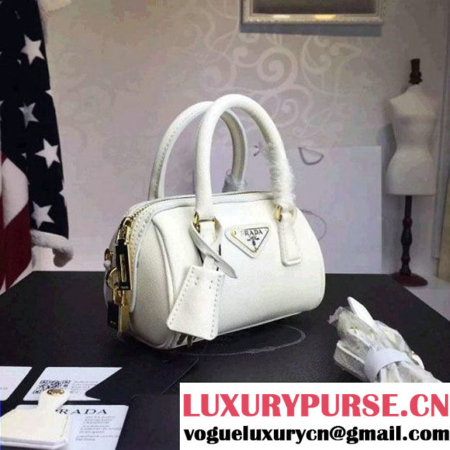 Prada Saffiano Leather Mini-bag White (1A025-042807 )