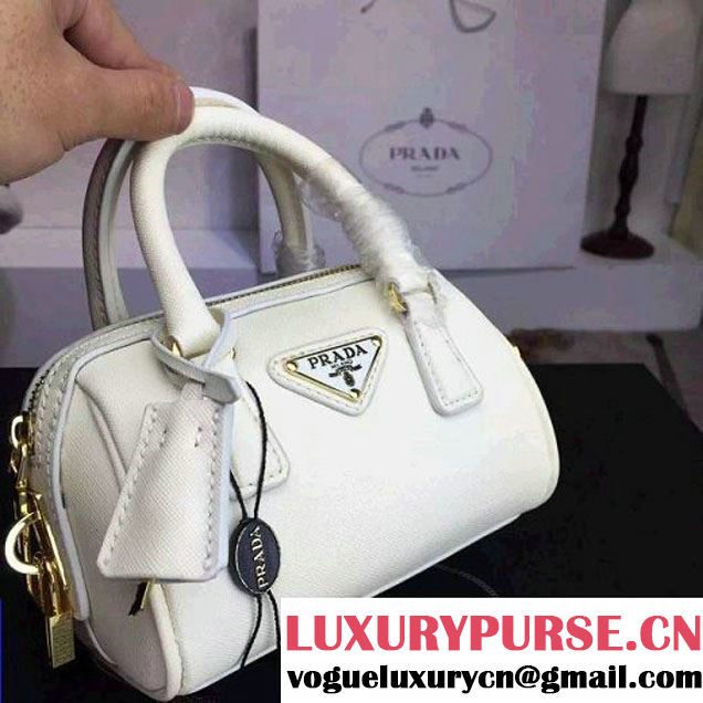Prada Saffiano Leather Mini-bag White (1A025-042807 )