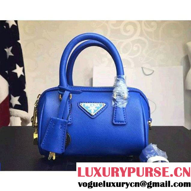 Prada Saffiano Leather Mini-bag Blue (1A025-042809 )