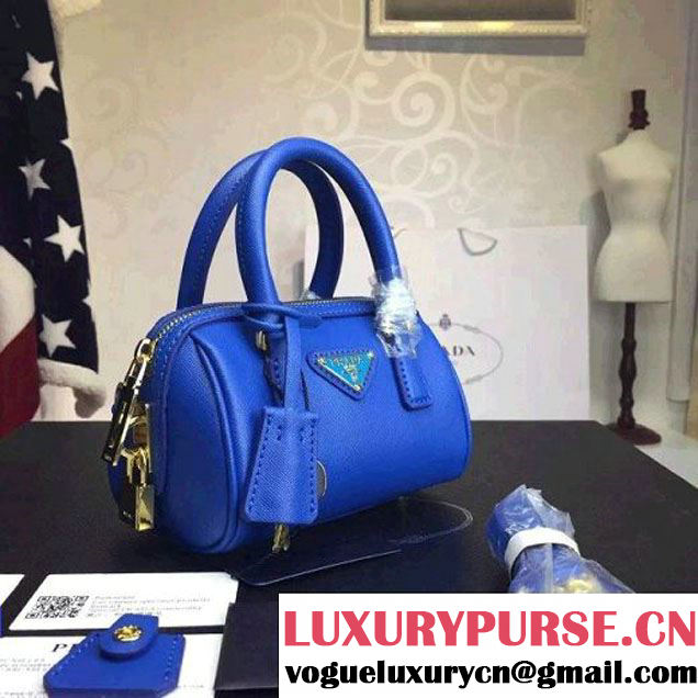 Prada Saffiano Leather Mini-bag Blue (1A025-042809 )
