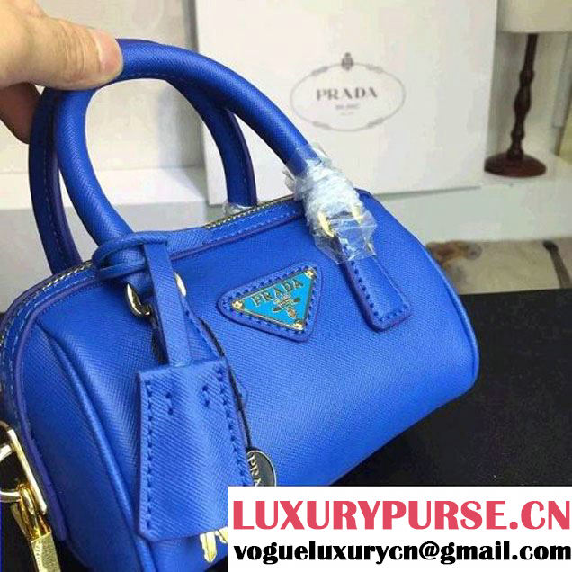 Prada Saffiano Leather Mini-bag Blue (1A025-042809 )
