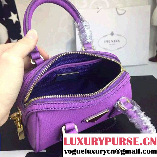 Prada Saffiano Leather Mini-bag Lavender (1A025-042810 )