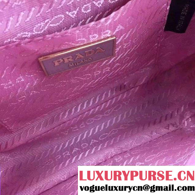 Prada Saffiano Leather Top-handle Mini Bag Pink (1A025-042811 )