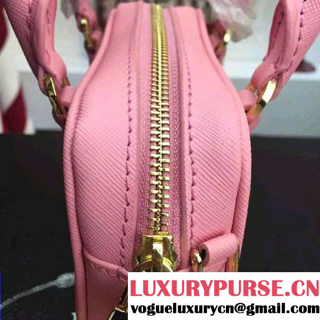 Prada Saffiano Leather Top-handle Mini Bag Pink (1A025-042811 )