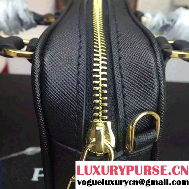 Prada Saffiano Leather Top-handle Mini Bag Black (1A025-042813 )