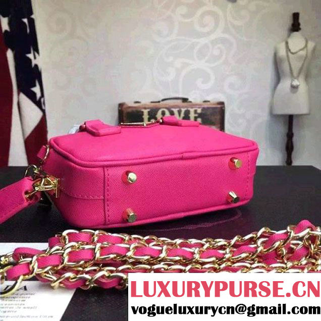 Prada Saffiano Leather Top-handle Mini Bag Rosy (1A025-042814 )