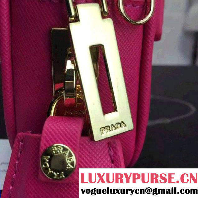Prada Saffiano Leather Top-handle Mini Bag Rosy (1A025-042814 )