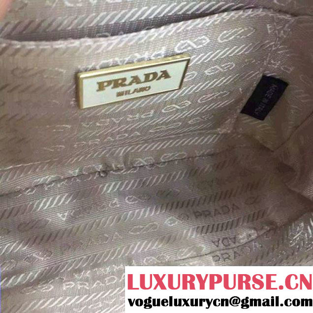 Prada Saffiano Leather Top-handle Mini Bag White (1A025-042819 )