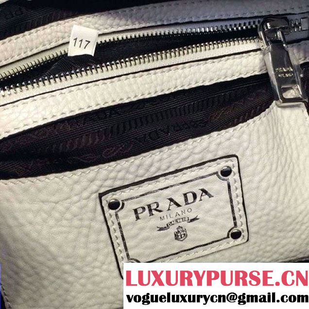 Prada BL0915 Calf leather Top-handle Bag White (2A016-061217 )